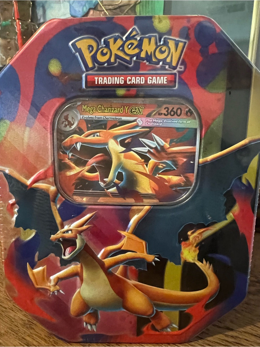 Charizard Trading Card Game Tin - Orange